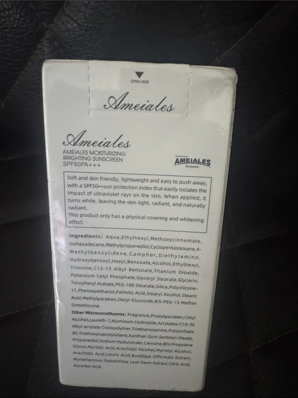 AMEIALES Moderate High Power Sun Protection SPF 50PA